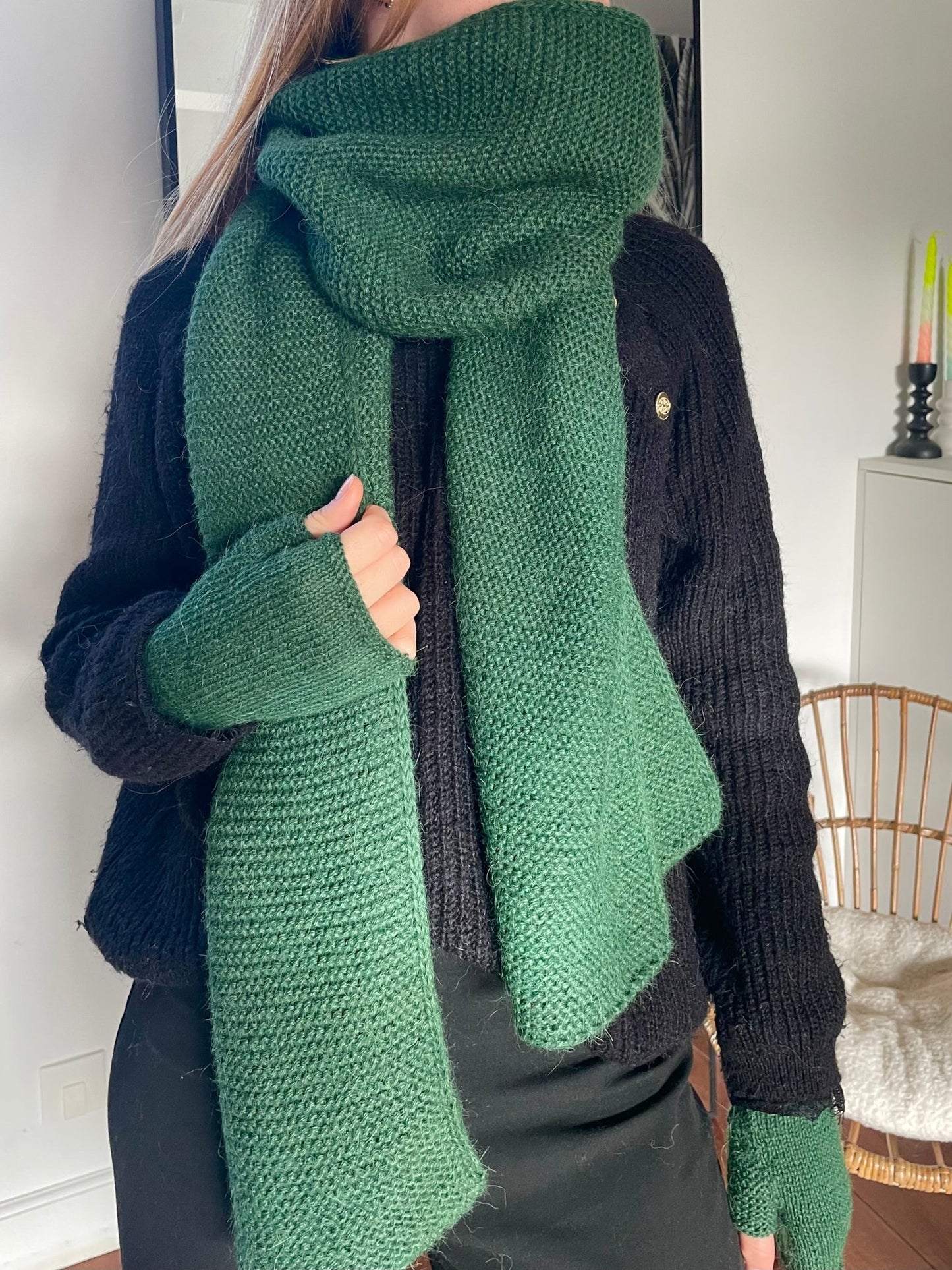 Écharpe et mitaines Natural - Mamoizelle K