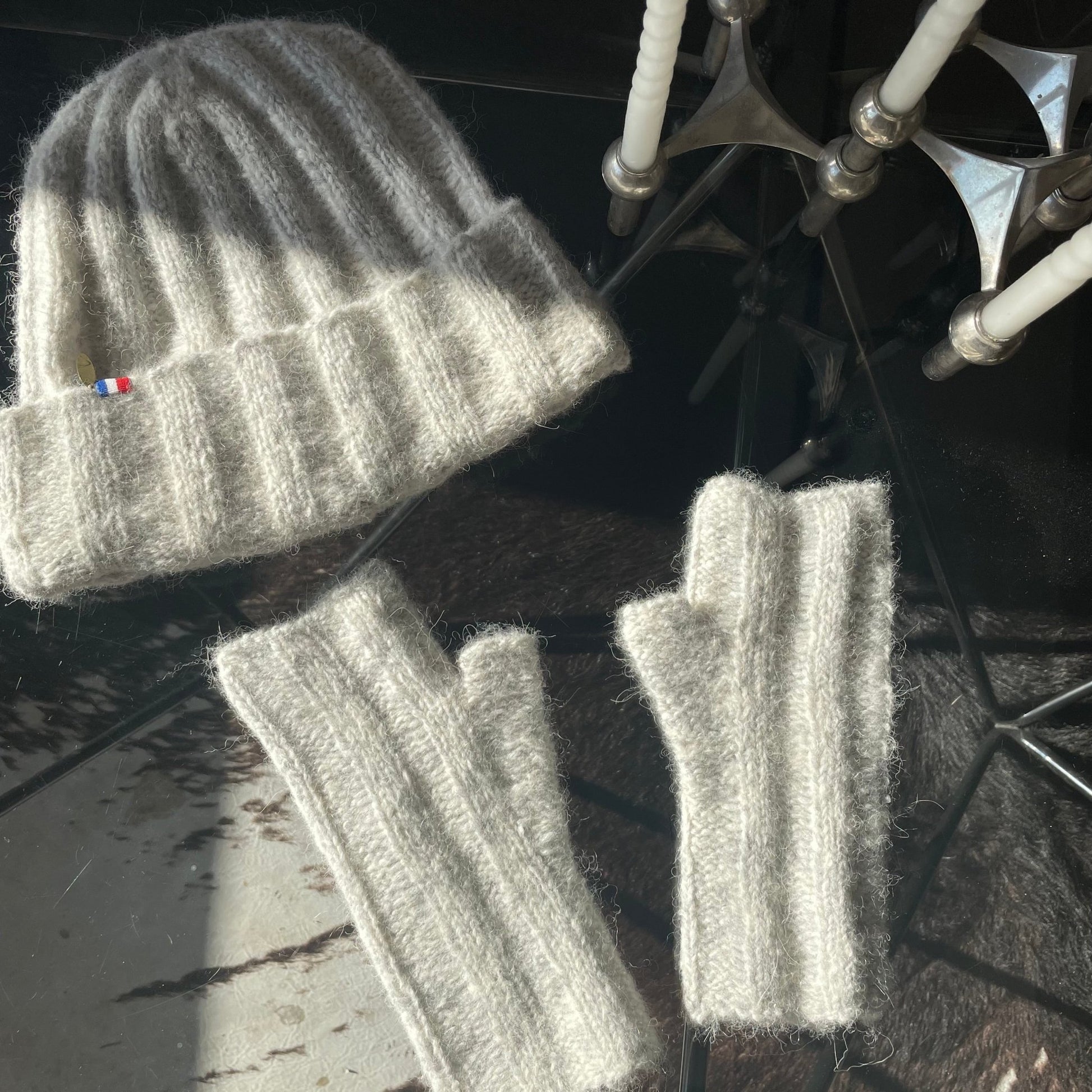 Snowman, bonnet & mitaines - Mamoizelle K