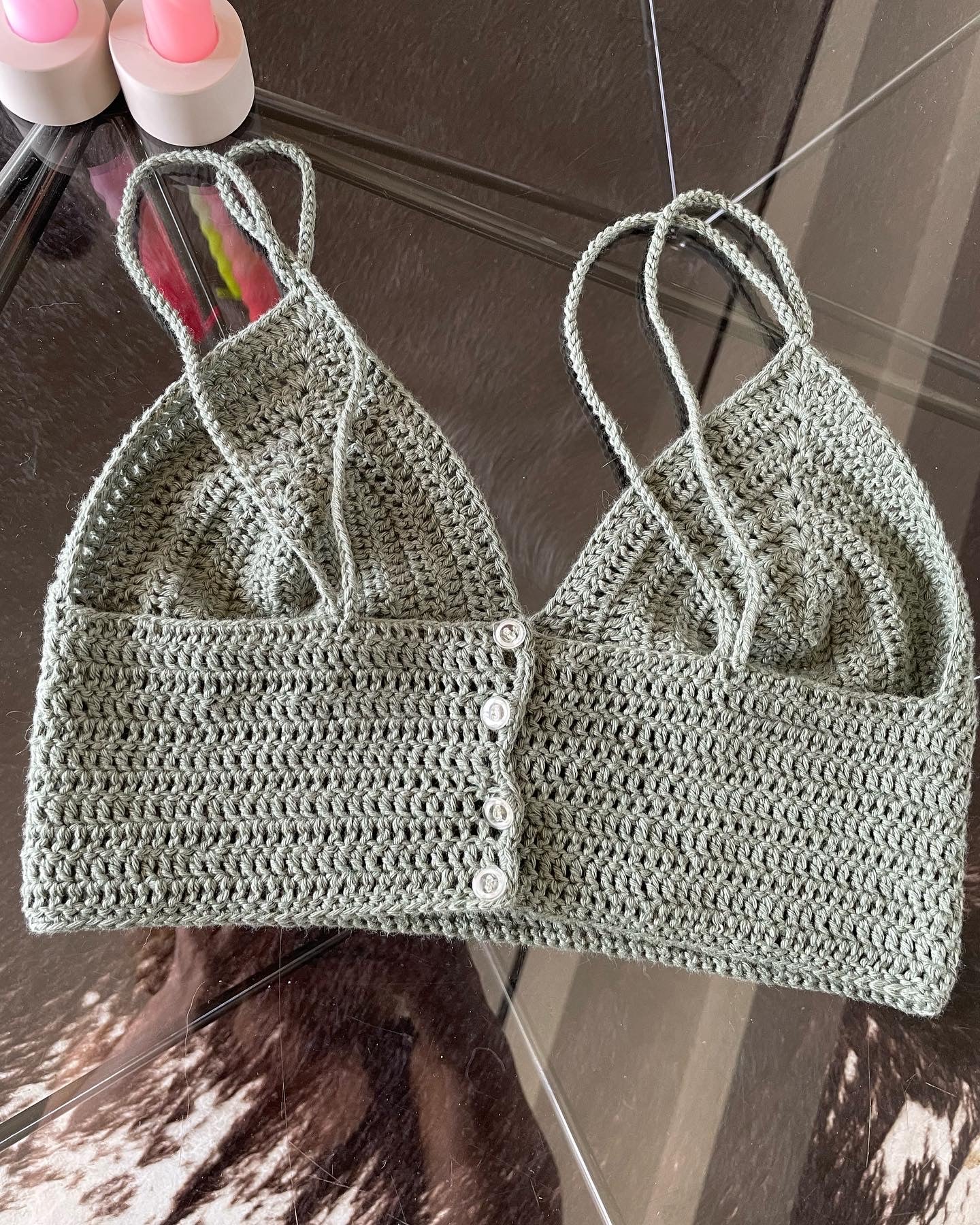 Top triangle au crochet - Mamoizelle K