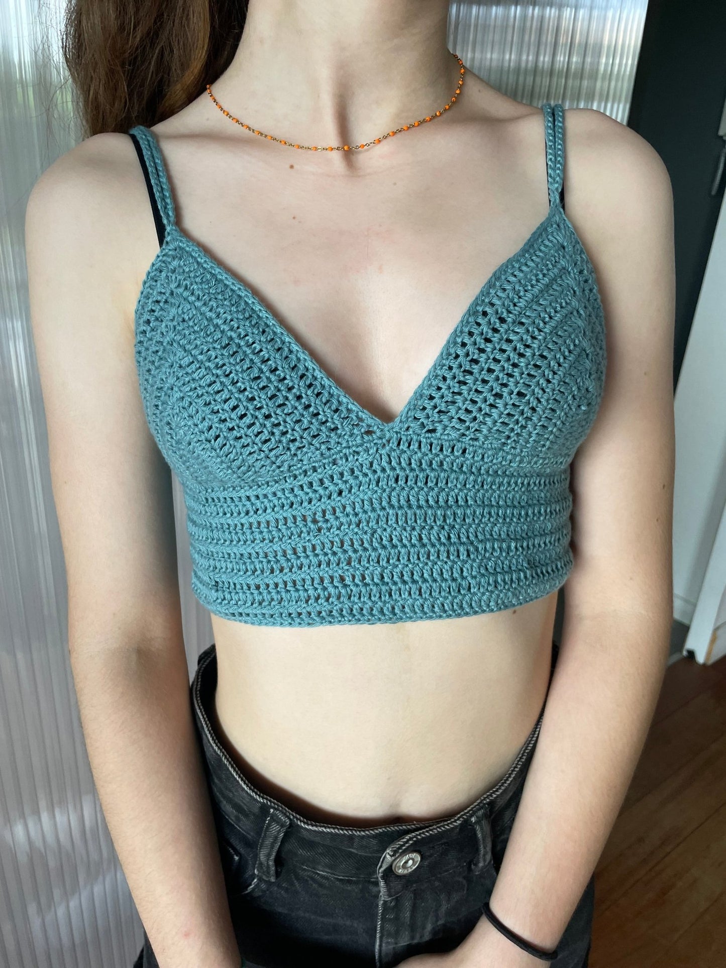 Top triangle au crochet - Mamoizelle K