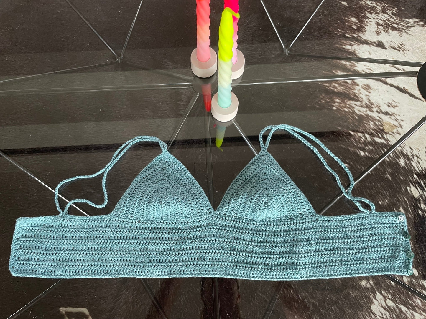 Top triangle au crochet - Mamoizelle K